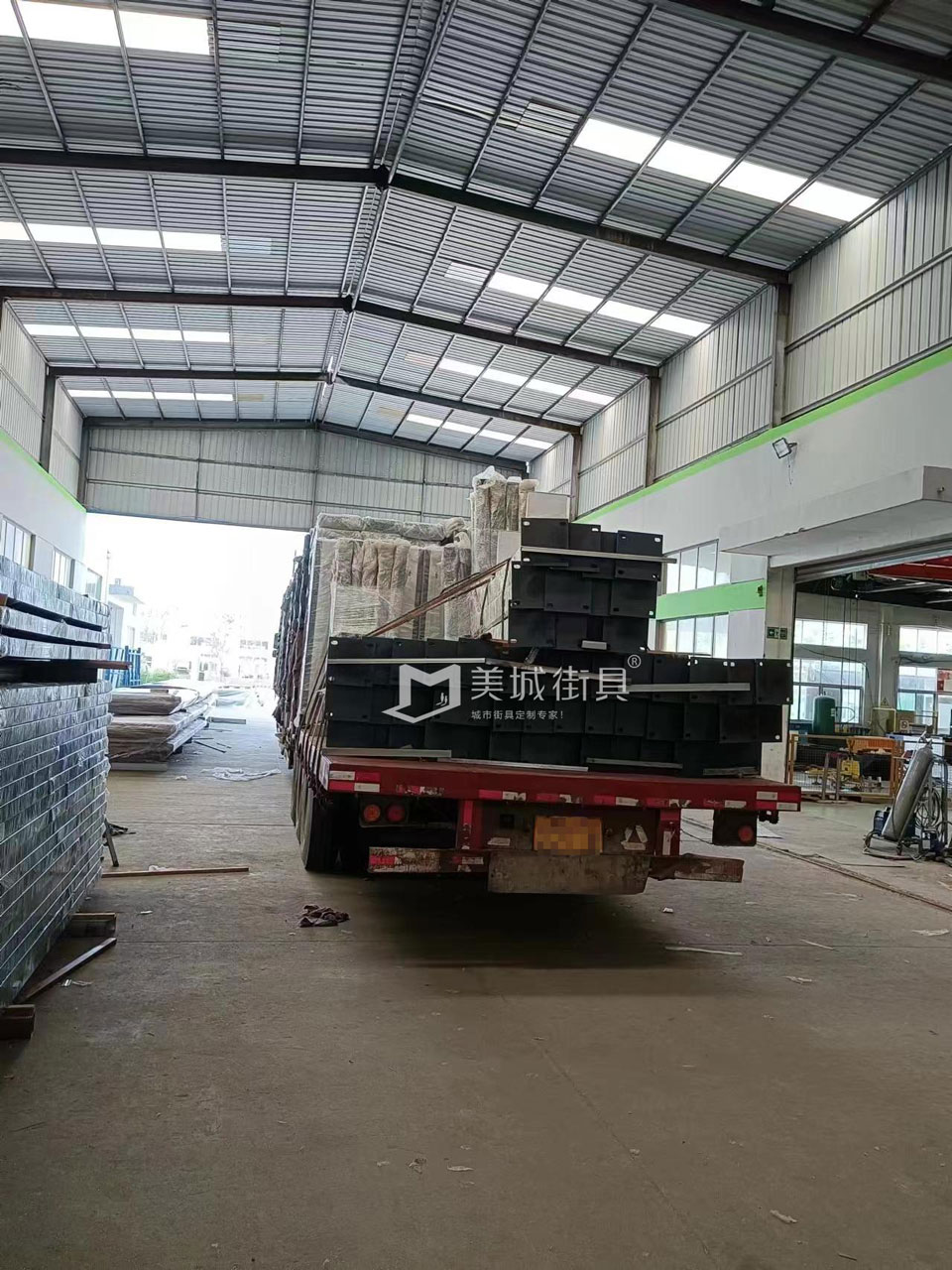 2023.5.15美城街具供應金寨第三車候車亭發貨記錄 2023.5.15美城街具供應金寨第三車候車亭發貨記錄